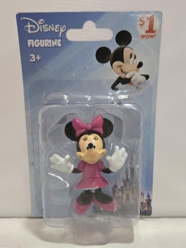 Disney Mickey & Minnie Figurines – Lot of 2 Mini Collectible Figures #L44l - Thumbnail 4