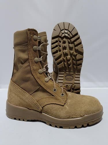 McRae Footwear Hot Weather Vibram Military Combat Boots Men's Size 4.5W #77v