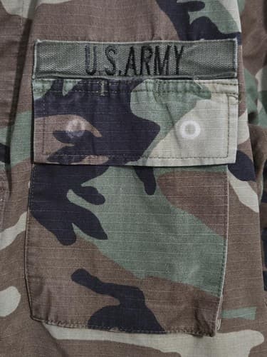 U.S. Army BDU Woodland Camo Jacket Large/Long NSN 8415-01-390-8559 #L90l - Thumbnail 5