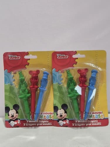 Lot of 4 - Disney Junior Mickey Mouse, Minnie Mouse, Princess, Toy Crayons A,B,C - Thumbnail 2