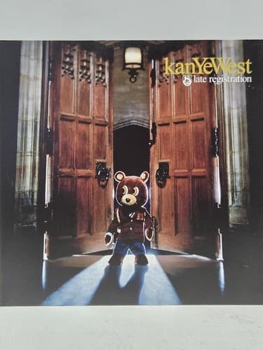Kanye West "Late Registration" Album HD Cover Art 8X8 WALL PRINT foam backing - Thumbnail 2