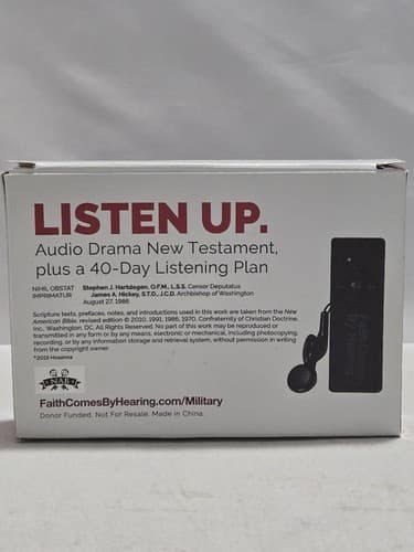 NEW Military BibleStick Audio Bible – English NAB – Factory Sealed#M8m - Thumbnail 2
