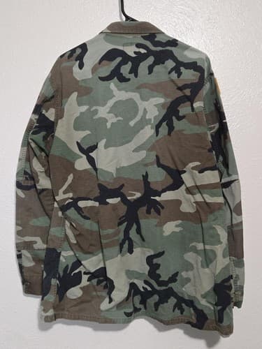 U.S. Army BDU Woodland Camo Jacket Large/Long NSN 8415-01-390-8559 #L90l - Thumbnail 6
