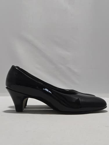 Capps Women’s Military Dress Shoes Black Patent High Heels Size 7M#M84m - Thumbnail 2