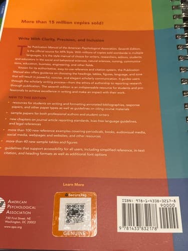 Publication Manual APA 7th Edition Official Paperback - Thumbnail 10