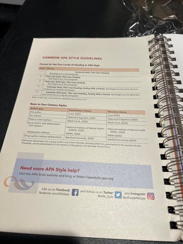Publication Manual APA 7th Edition Official Paperback - Thumbnail 3