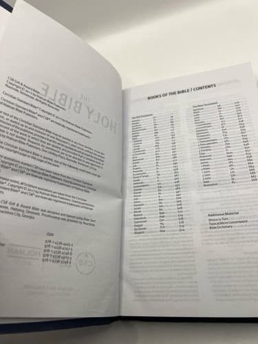 Bible Lot 3 CSB Holy Bible Living Bible Paraphrased Good News Large Print - Thumbnail 5