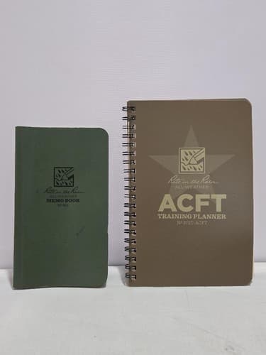 Lot of 2 Rite in the Rain Memo Book & ACFT Training Log – All-Weather Notepads