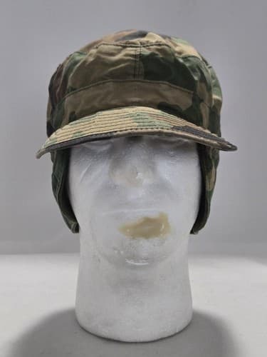 USGI BDU Woodland Patrol Cap Cold Weather – Size 7 1/4 NSN 8415-01-084-1686#L35l