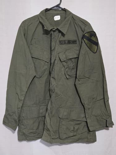 Vintage 60s US Army Jungle Fatigue Jacket Ripstop M-R 8405-935-4708 Vietnam War