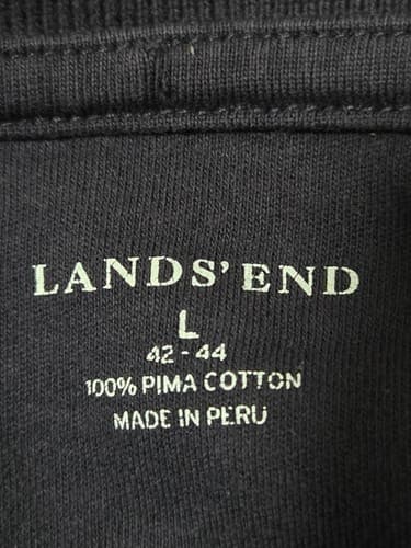 Large - Lands'End Shirt Polo Short Sleeve #F39f - Thumbnail 3