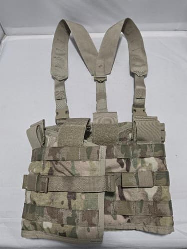 USGI Tactical Assault Panel (TAP) OCP Camo MOLLE Chest Rig Vest Harness #S9s - Thumbnail 2