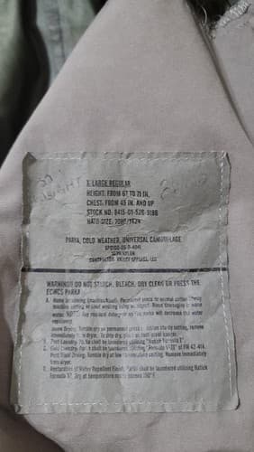 US Army ACU Cold Weather Parka Gen III Level 6 XL Regular – Military Jacket #55d - Thumbnail 6