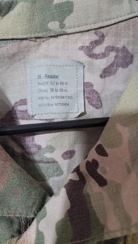 36 Regular Shirt/Coat Female OCP Multicam Army Flame Resistant #20 - Thumbnail 6