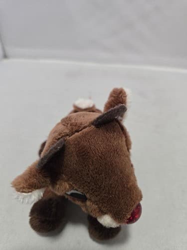 Rudolph The Red-Nosed Reindeer Plush Stuffed Animal Holiday Toy VGC #R80r - Thumbnail 5
