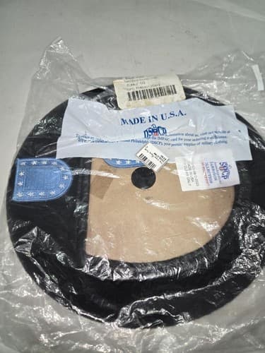 US Army Black Wool Beret Inspection Ready Size 7 1/2 DSCP Military Uniform #Q92q - Thumbnail 2