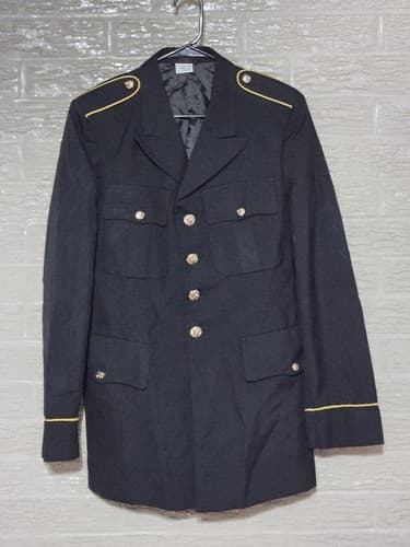 ASU Coat Service Jacket Dress Black Size: (38/LC) NSN:8405-01-552-2936 #H52h
