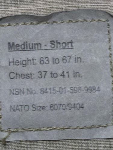 FRACU Multicam Jacket Medium/Short NSN:8415-01-598-9984 #H60h - Thumbnail 7