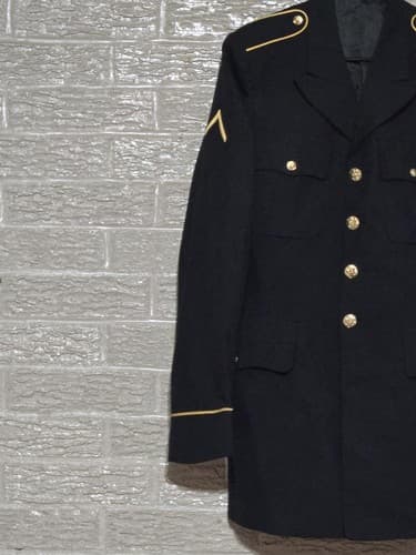 ASU Coat Service Jacket Dress Black Size: (37/XLC) NSN:8405-01-552-2893 #H51h - Thumbnail 2