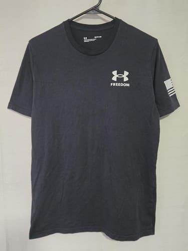 Under Armour Freedom Performance Graphic T-Shirt Men's Size Small Black #Q66q