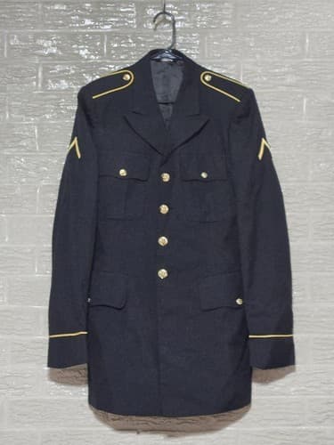 ASU Coat Service Jacket Dress Black Size: (37/XLC) NSN:8405-01-552-2893 #H51h