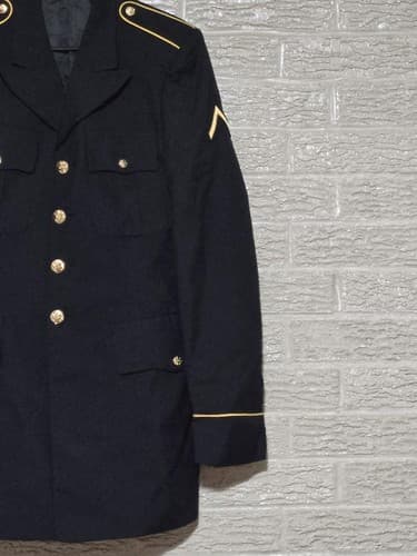 ASU Coat Service Jacket Dress Black Size: (37/XLC) NSN:8405-01-552-2893 #H51h - Thumbnail 3
