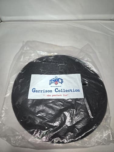US Army Black Wool Beret Inspection Ready Size 7 1/2 DSCP Military Uniform #Q92q