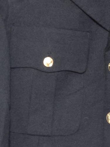 ASU Coat Service Jacket Dress Black Size: (37/XLC) NSN:8405-01-552-2893 #H51h - Thumbnail 4