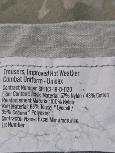 IHWCU Multicam Pants Medium/X-Long NSN:8415-01-670-5518 #L30l - Thumbnail 3