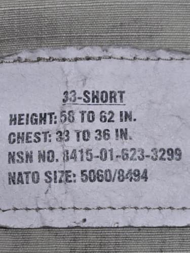 OCP Multicam Jacket 33/Short NSN:8415-01-623-3299 #H53h - Thumbnail 7