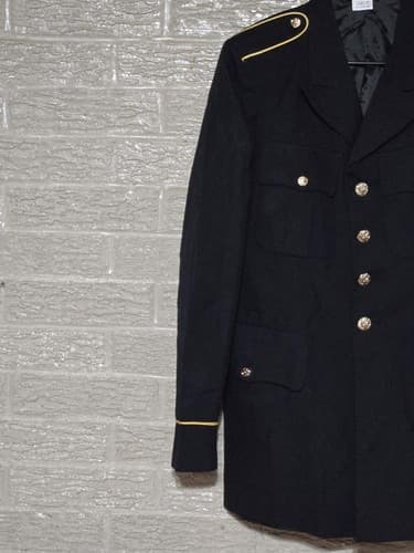 ASU Coat Service Jacket Dress Black Size: (38/LC) NSN:8405-01-552-2936 #H52h - Thumbnail 2