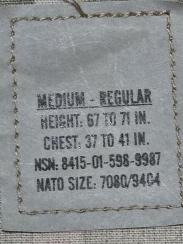 FRACU Multicam Jacket Medium/Regular NSN:8415-01-598-9987 #H61h - Thumbnail 7