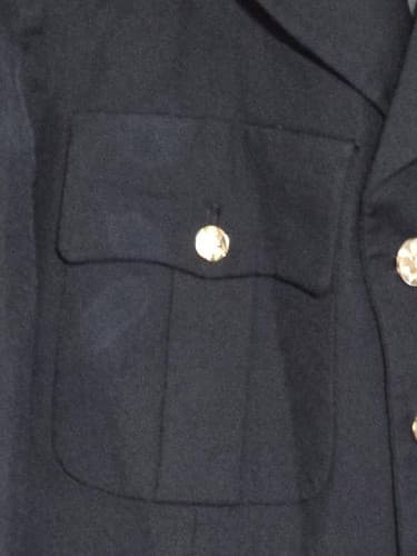 ASU Coat Service Jacket Dress Black Size: (38/LC) NSN:8405-01-552-2936 #H52h - Thumbnail 4
