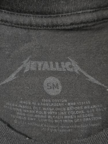 Metallica Band T-Shirt Men's Size Small Black Short Sleeve Graphic Tee VGC #Q62q - Thumbnail 3