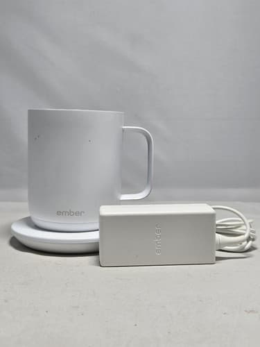 Ember Mug 2 Smart Temperature Control Mug 10oz White with Charging Coaster #DC64