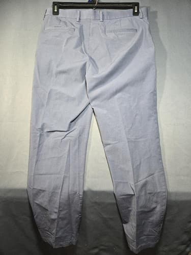 Michael Kors Men's Slim Fit Stretch Chino Pants Gray 34W x 34L #DC64 - Thumbnail 3