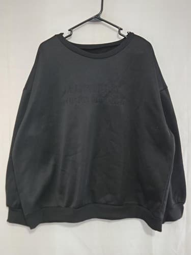 SHEIN Men's Black Long Sleeve T-Shirt Size 3XL Solid Casual Essential Tee VGC