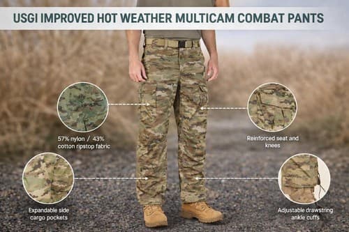 USGI IHWCU OCP Pants Medium Long Multicam Trousers NSN 8415-01-670-5515 #L66l - Thumbnail 2