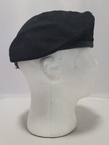 US Army Black Wool Beret Size 7 1/4 Northwest Woolen Mills NSN - Thumbnail 2