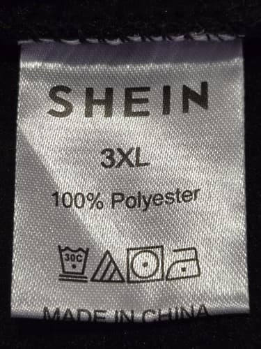 SHEIN Men's Black Long Sleeve T-Shirt Size 3XL Solid Casual Essential Tee VGC - Thumbnail 4