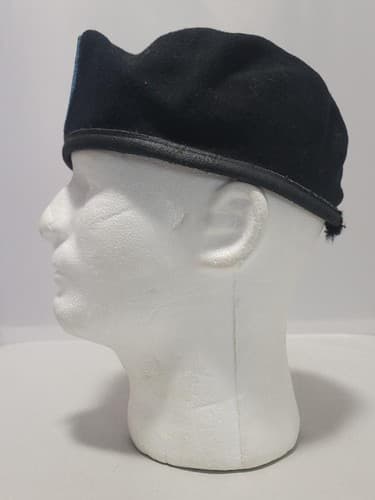 US Army Black Wool Beret Size 7 1/4 Northwest Woolen Mills NSN - Thumbnail 4