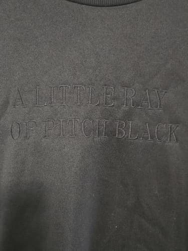SHEIN Men's Black Long Sleeve T-Shirt Size 3XL Solid Casual Essential Tee VGC - Thumbnail 2