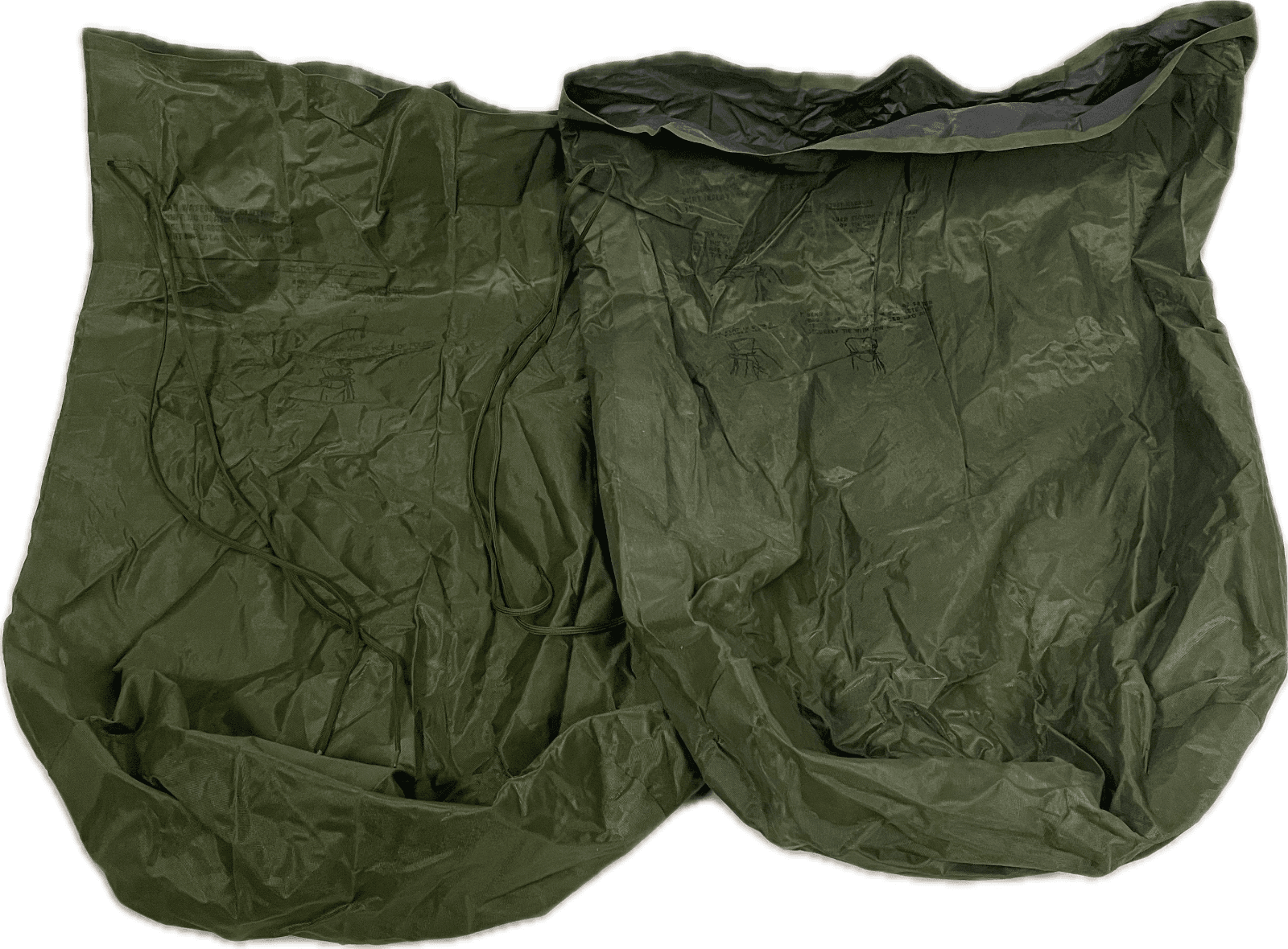 U.S. Military Surplus Wet Weather Bags, 2 Pack, Used