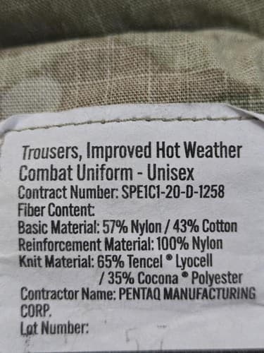 USGI IHWCU OCP Pants Medium Long Multicam Trousers NSN 8415-01-670-5515 #L66l - Thumbnail 4