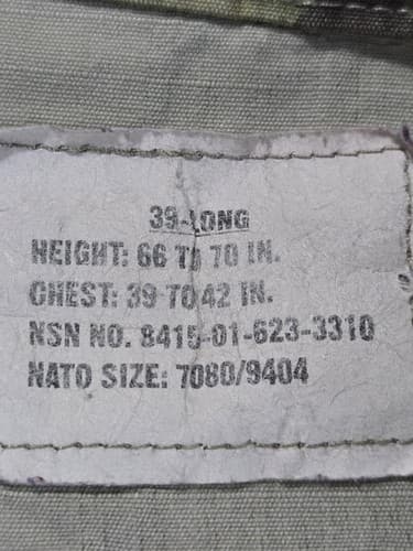 US Army OCP Multicam Jacket 39L | OCP Coat | NSN 8415-01-623-3310 | Medium - Thumbnail 7