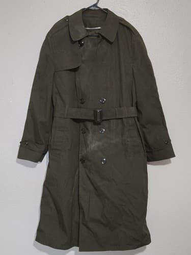 US Army AGSU Heritage Green Trench Coat 42L | Fechheimer | NSN 8405-01-684-0114