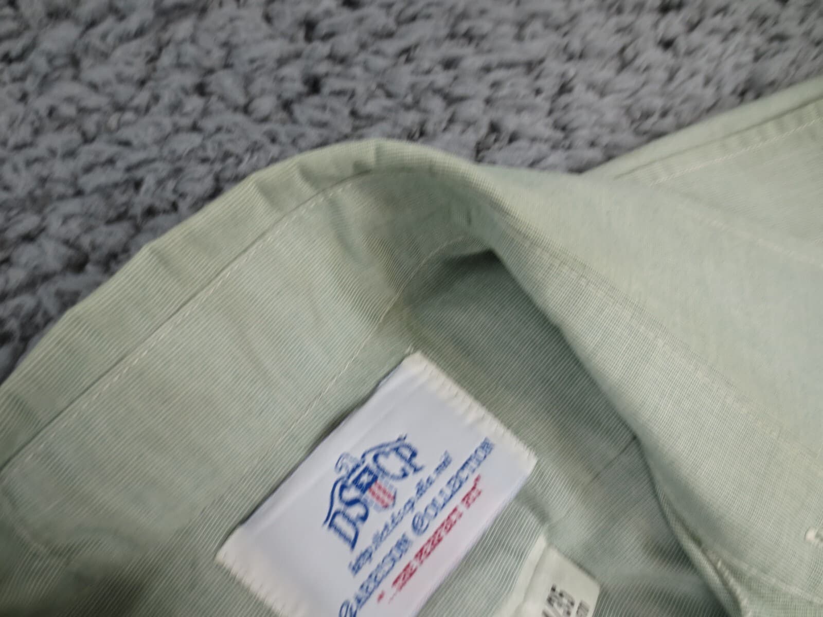 DSCP Shirt Men 15 Light Green Blend Garrison #61y - Thumbnail 6