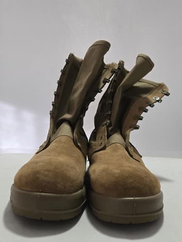 Belleville AHWC Army Hot Weather Combat Boots Coyote Brown Size 15R USA Made - Thumbnail 2