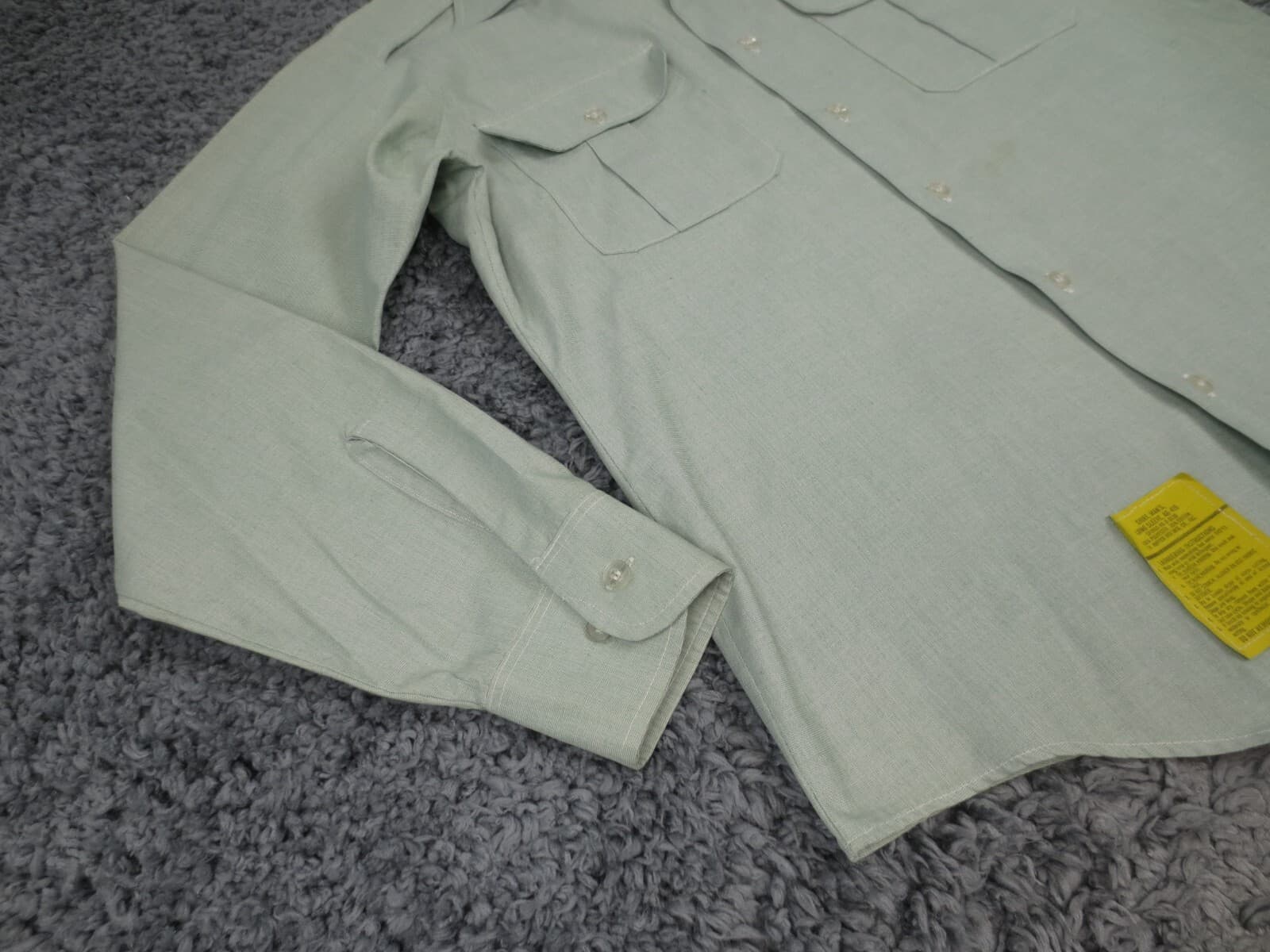 DSCP Shirt Men 15 Light Green Blend Garrison #61y - Thumbnail 10