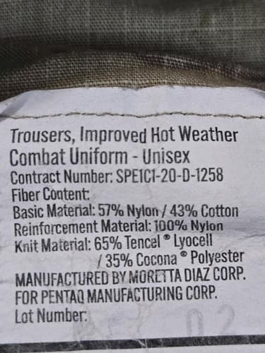 IHWCU Multicam Pants Medium/X-Short NSN:8415-01-670-5165 #M69m - Thumbnail 3